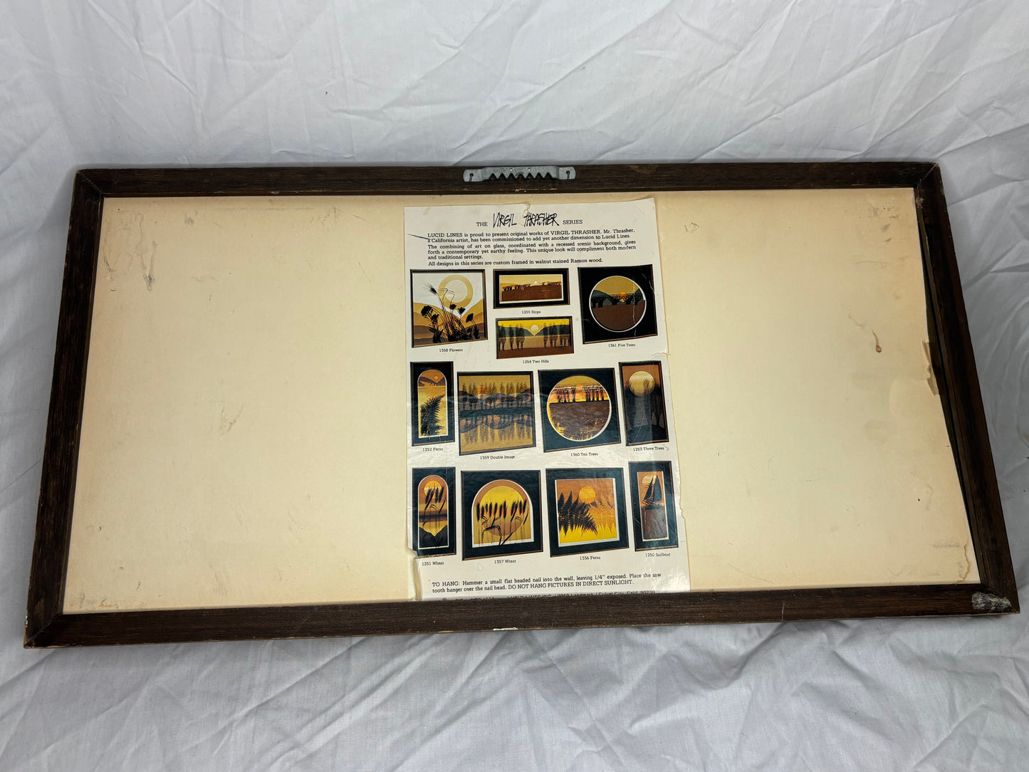 Virgil Thrasher Lucid Lines shadow box painted glass