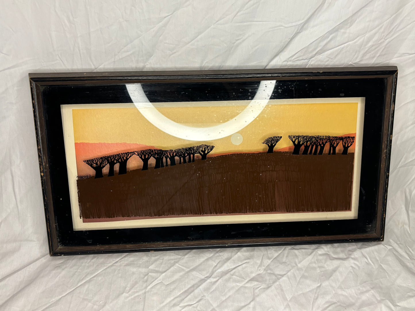 Virgil Thrasher Lucid Lines shadow box painted glass