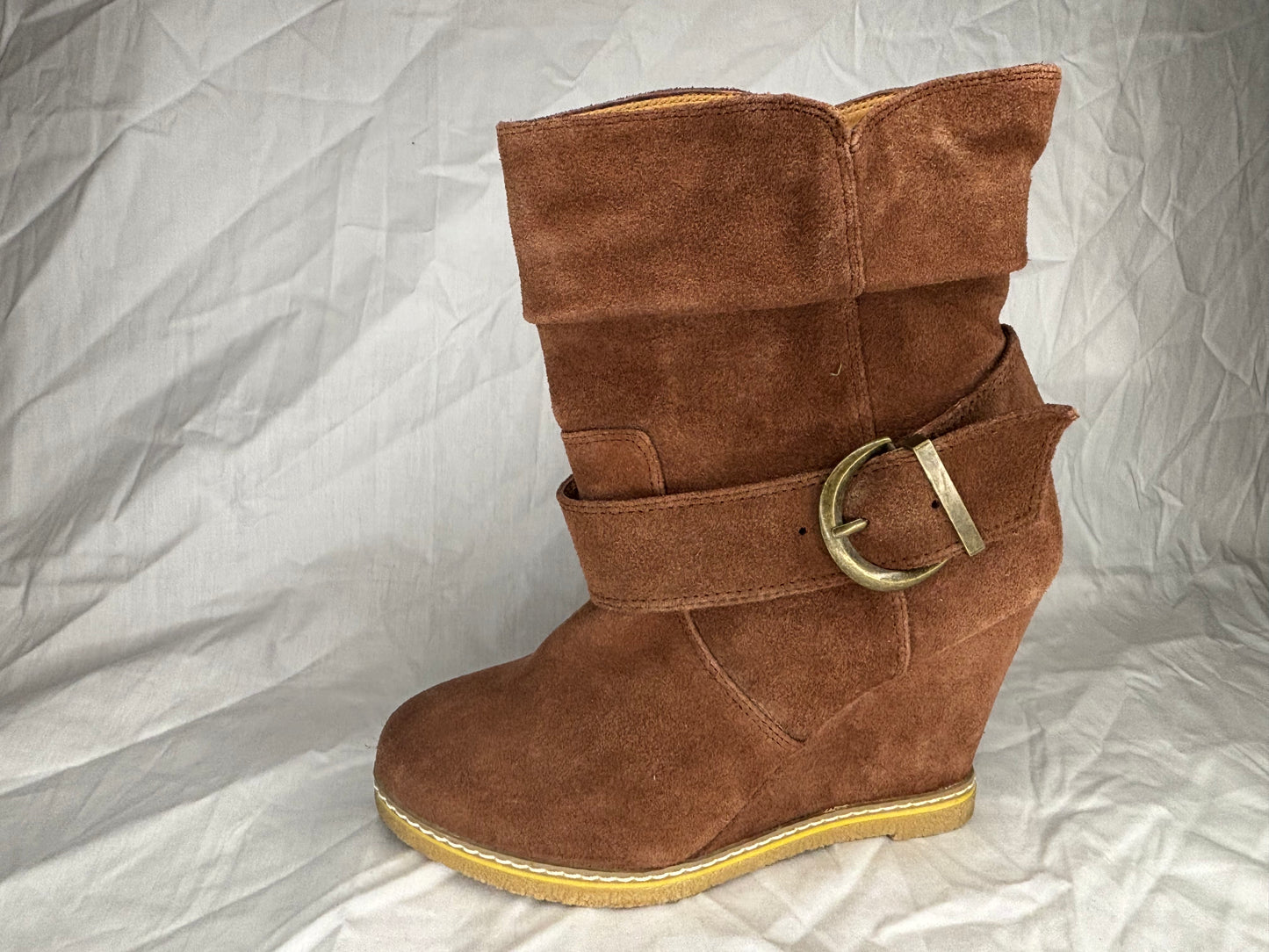 Anthropologie Kelsi Dagger Brown Suede Boots