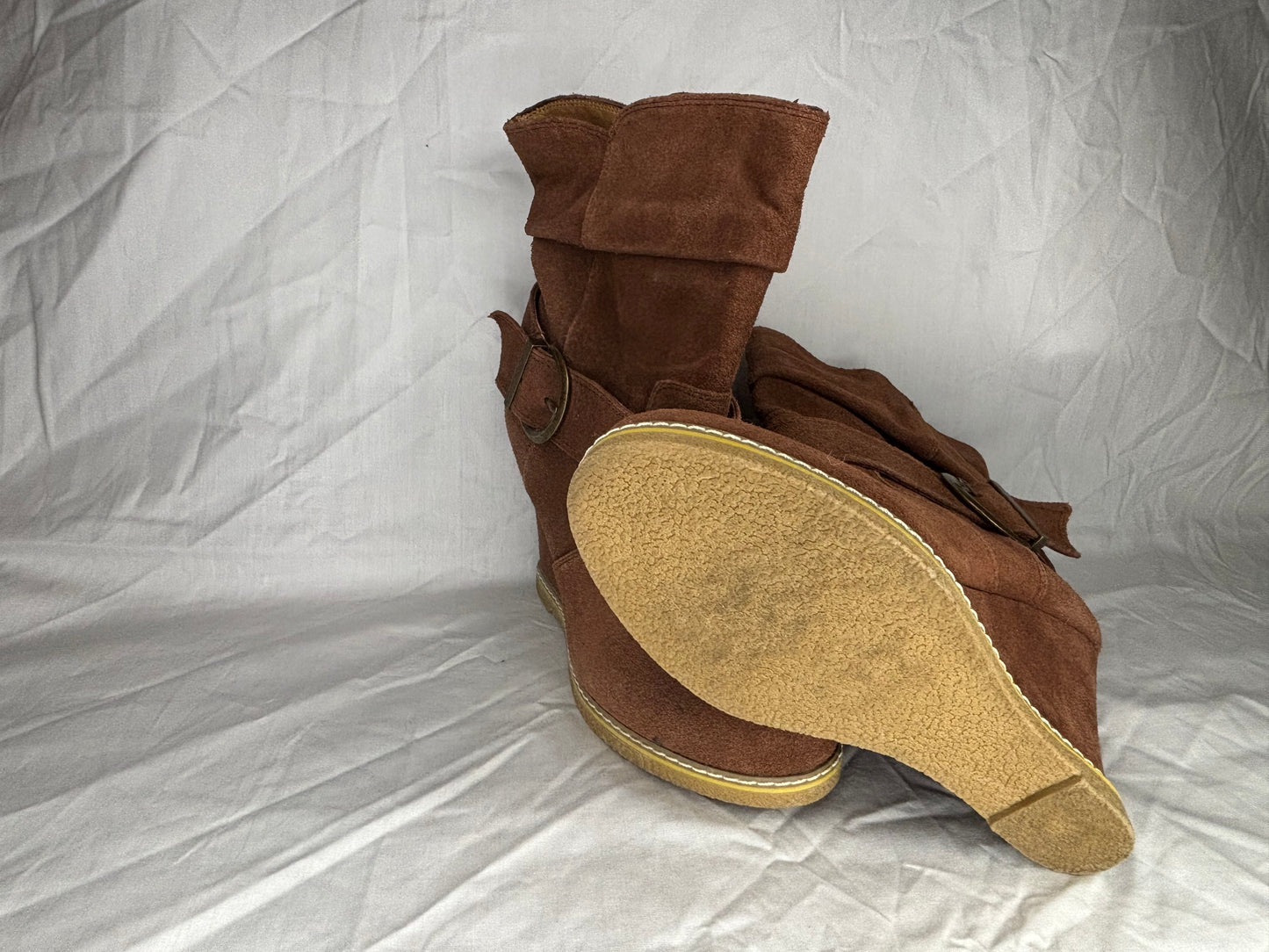 Anthropologie Kelsi Dagger Brown Suede Boots