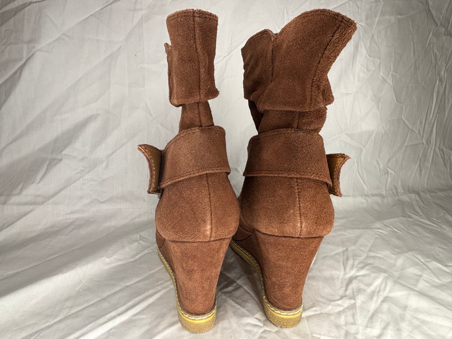 Anthropologie Kelsi Dagger Brown Suede Boots