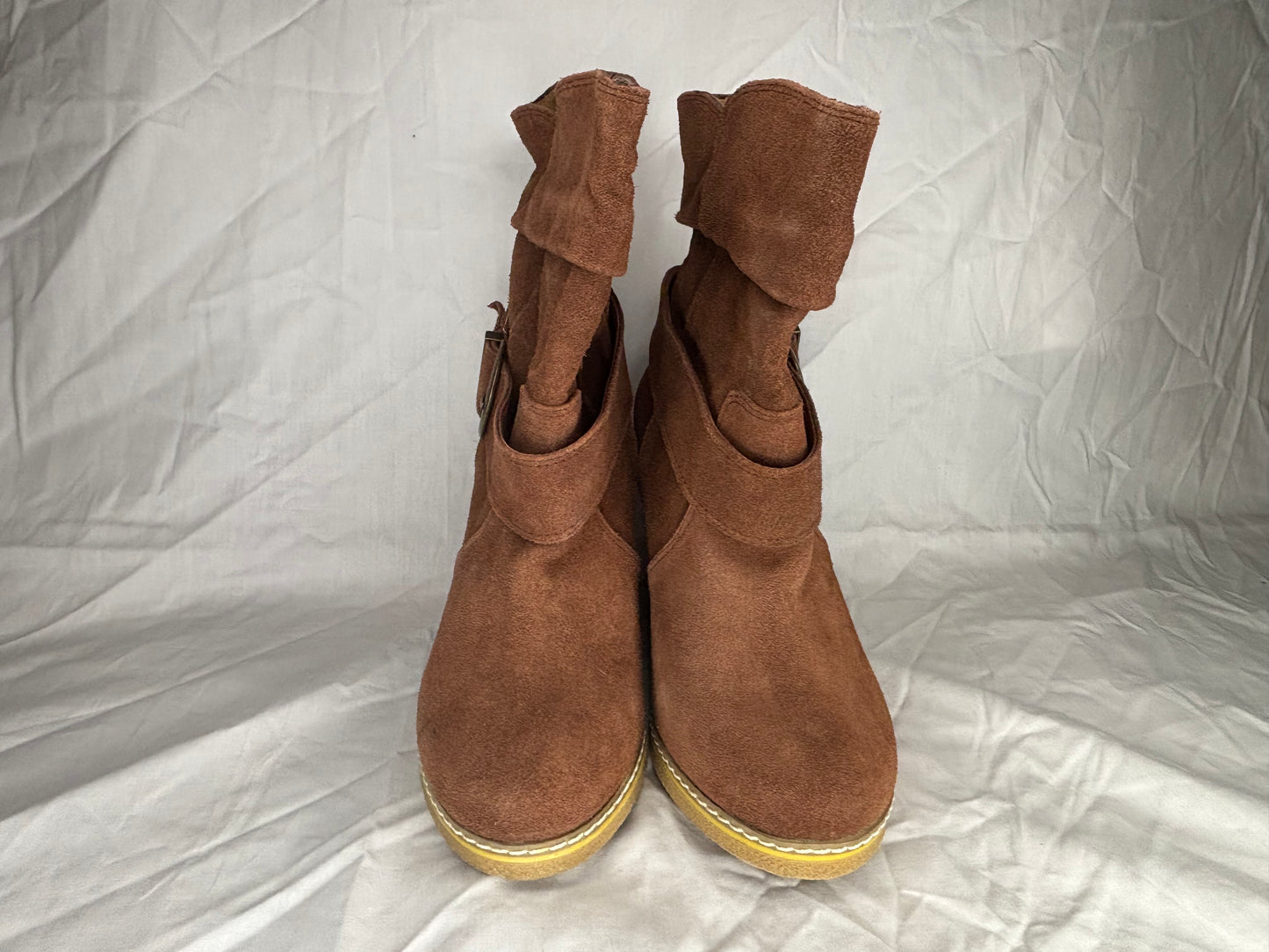 Anthropologie Kelsi Dagger Brown Suede Boots